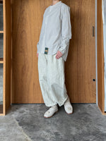 Handwerker / HW collarless shirt　Check（Off white）