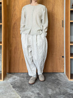 ROBE de PEAU / WOOL GAUZE CLASSIC BLOUSE (IVORY × BEIGE)