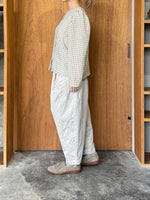 ROBE de PEAU / WOOL GAUZE CLASSIC BLOUSE (IVORY × BEIGE)