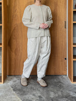 ROBE de PEAU / WOOL GAUZE CLASSIC BLOUSE (IVORY × BEIGE)