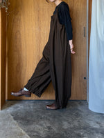 Vlas Blomme / Cotton Sheer フライス 七分袖プルオーバー (D.Black)