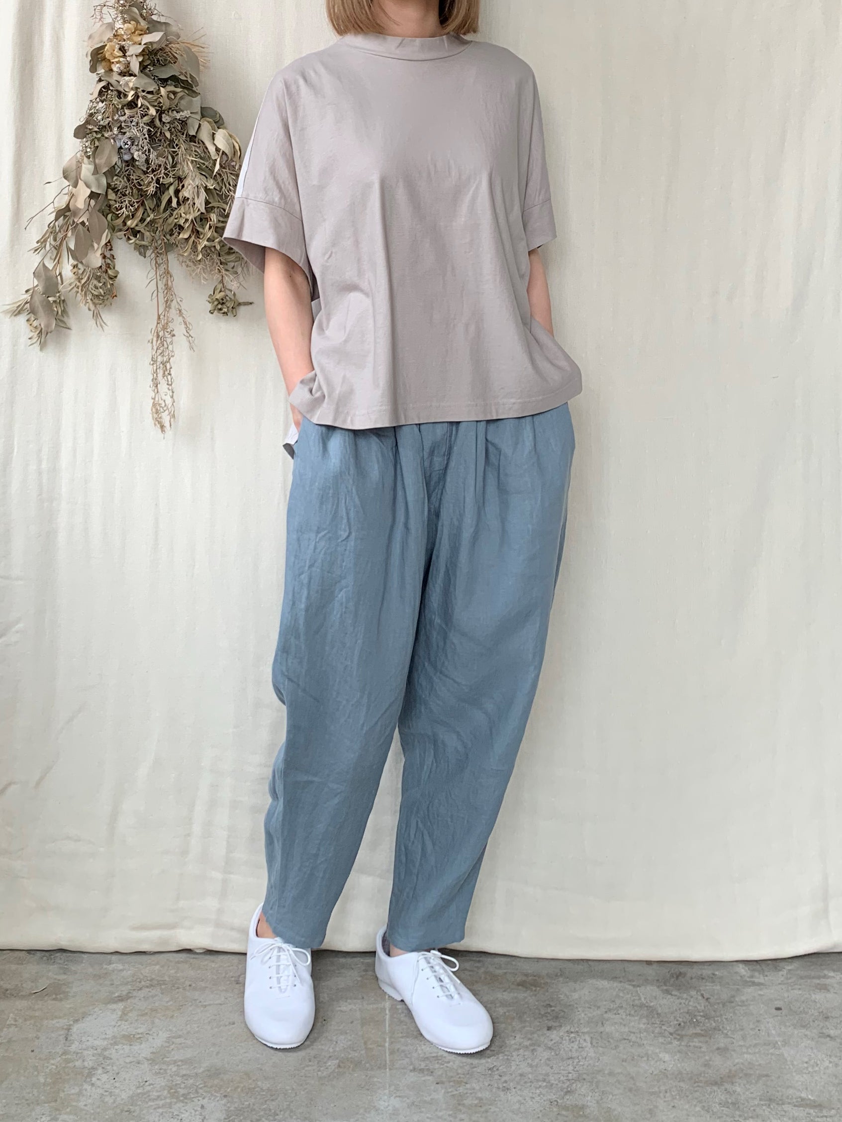 TISSU / 接触冷感マルチエフェクトコンボ ドルマンT（グレージュ×グレージュ）
