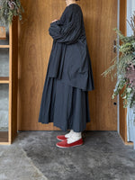 ROBE de PEAU / Circular Smocking Shirt (Charcoal)
