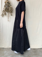【SALE】UNIVERSAL SEVEN / クラシック天竺 レイヤード ライクOP（クロ×クロ）
