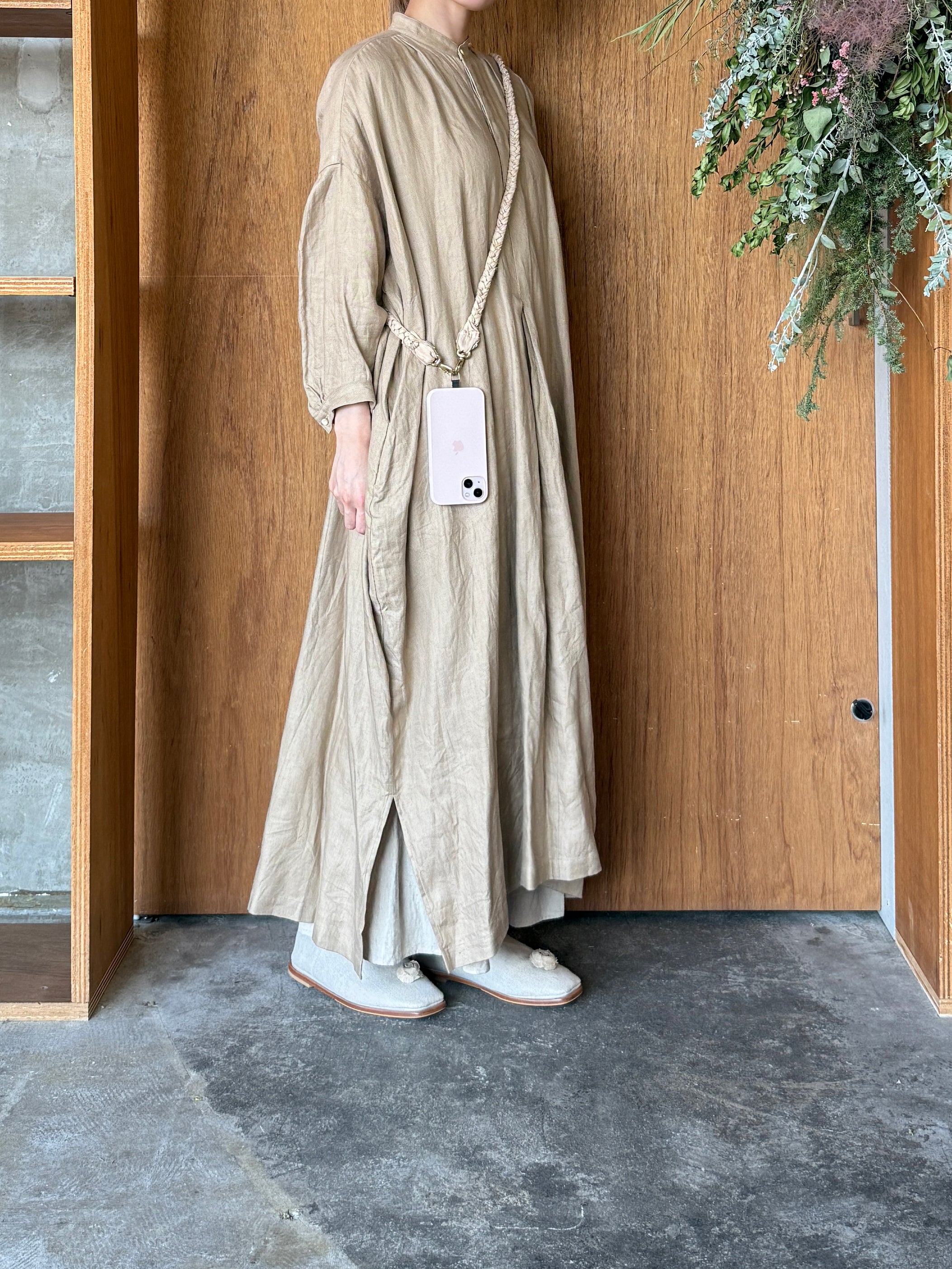 suzuki takayuki × ams, / braided shoulder strap (common oak / ベージュ)