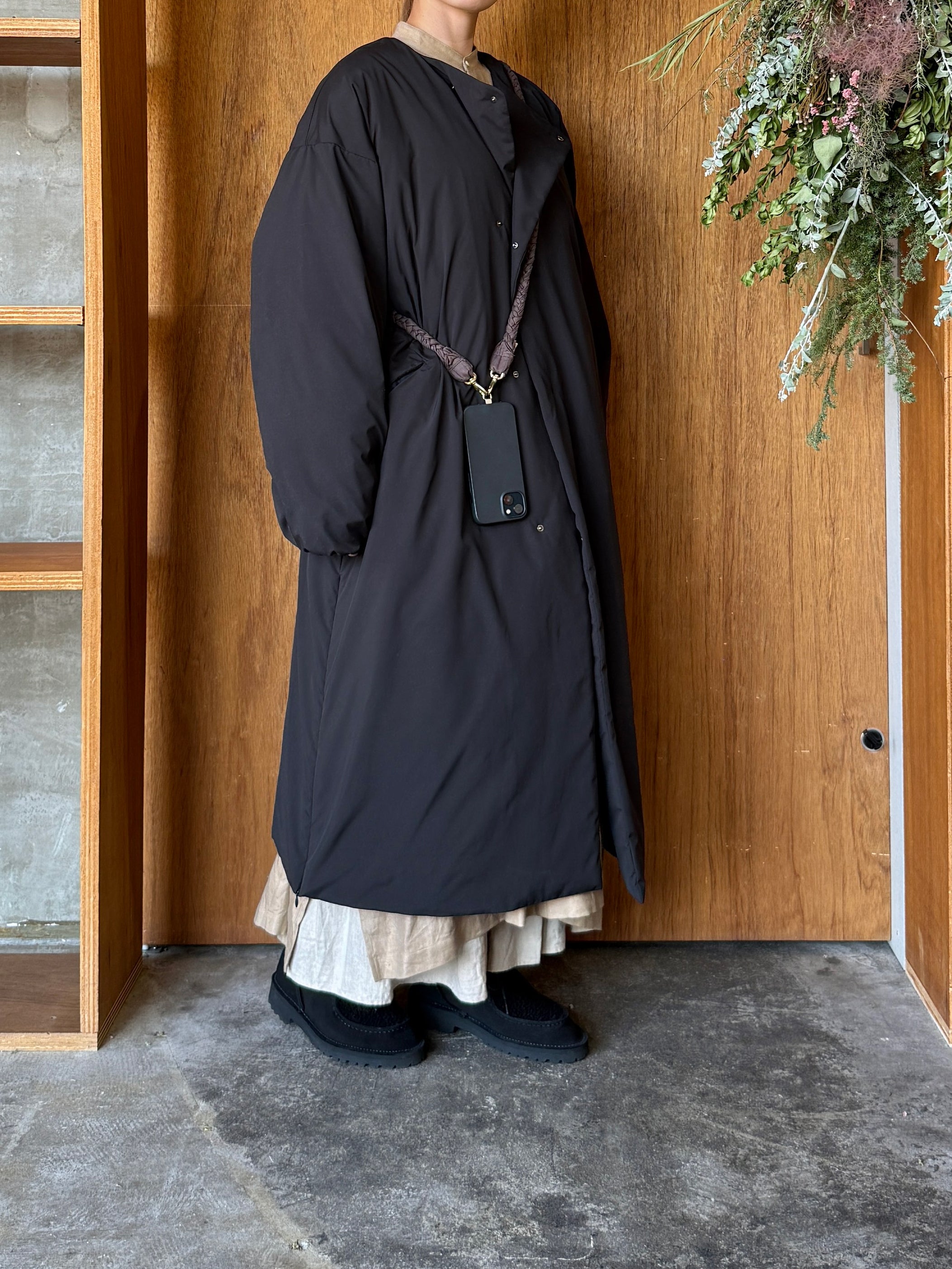 suzuki takayuki × ams, / braided shoulder strap (smoky walnut / ダークブラウン)