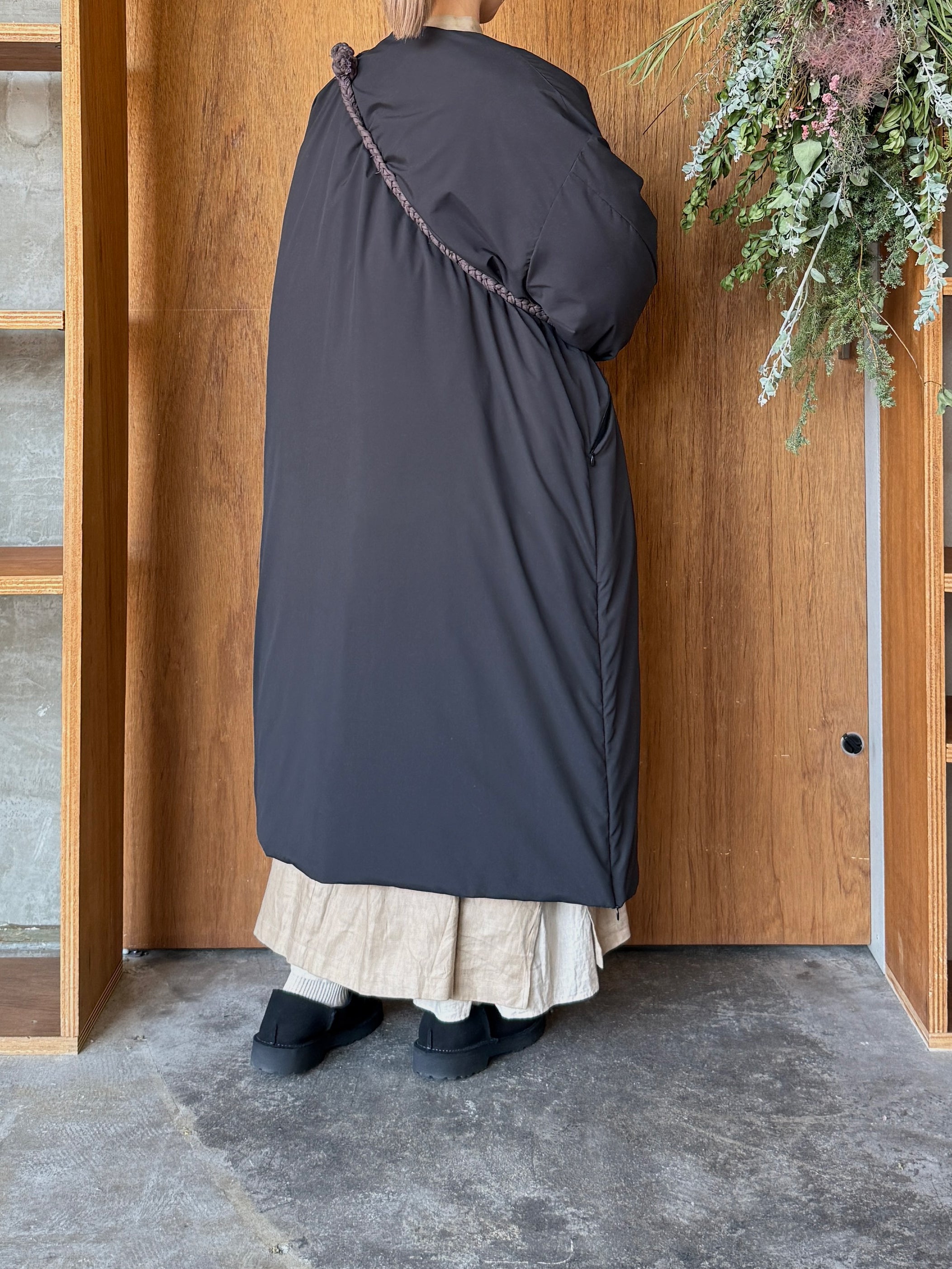 suzuki takayuki × ams, / braided shoulder strap (smoky walnut / ダークブラウン)