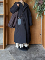 suzuki takayuki × ams, / cylinder tote bag (smoky walnut / ダークブラウン)