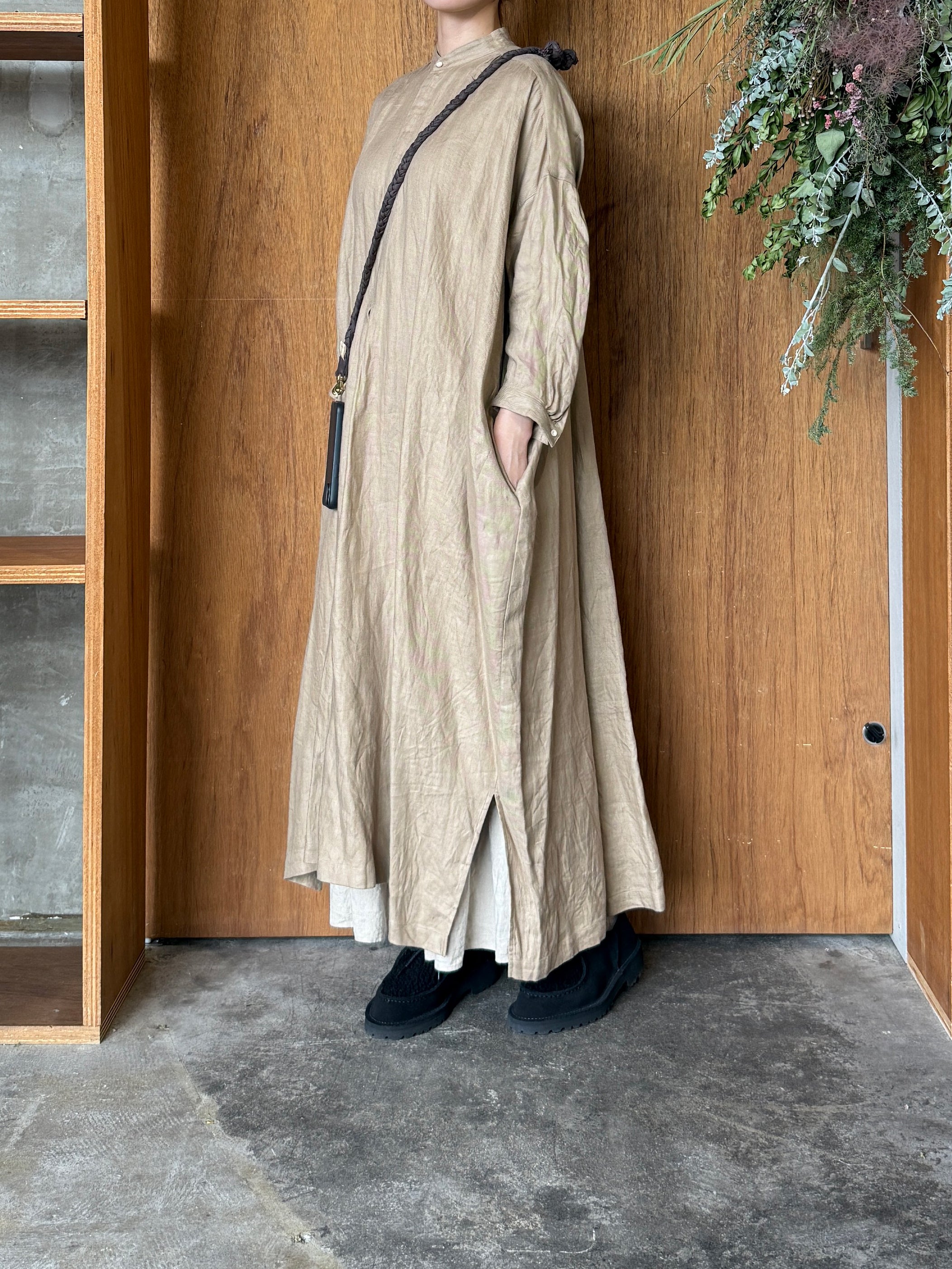 suzuki takayuki × ams, / braided shoulder strap (smoky walnut / ダークブラウン)