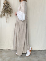 qiri / trees embroidery frill blouse (シロ)