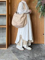 suzuki takayuki × ams, / cylinder tote bag (common oak / ベージュ)