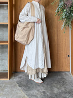 suzuki takayuki × ams, / cylinder tote bag (common oak / ベージュ)