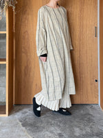 GASA*/  形跡 Traces ワイドワンピース (beige check)