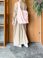 suzuki takayuki × ams, / cylinder tote bag (cloudy coral / ピンク)