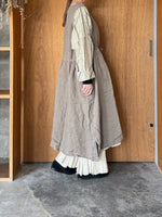 Vlas Blomme / Linen Voile エプロンドレス