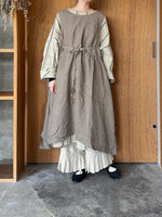 Vlas Blomme / Linen Voile エプロンドレス