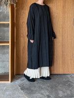 GASA*/  形跡 Traces ワイドワンピース (black check)