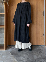 GASA*/  形跡 Traces ワイドワンピース (black check)