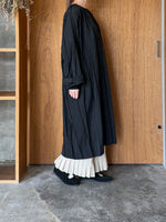 GASA*/  形跡 Traces ワイドワンピース (black check)
