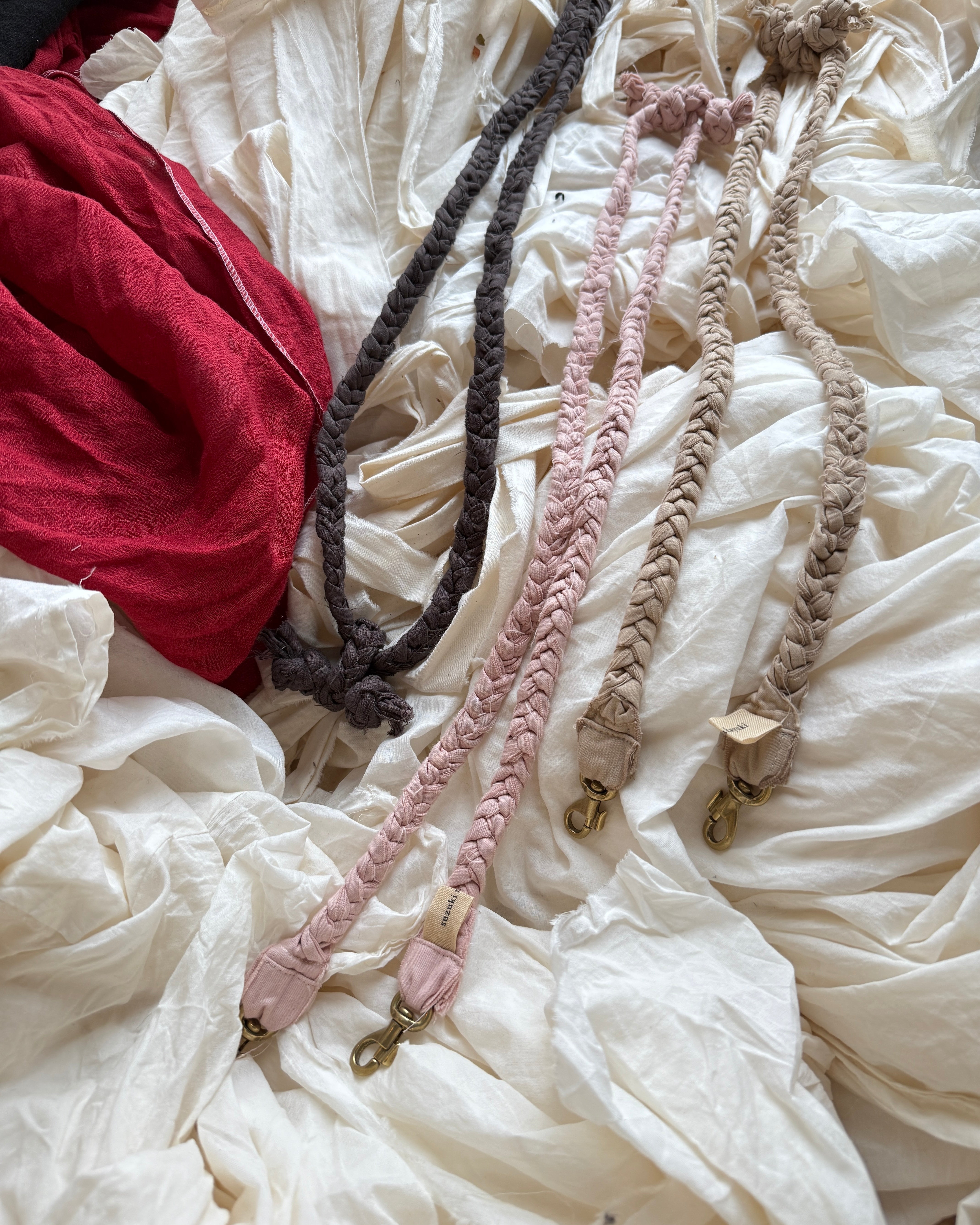 suzuki takayuki × ams, / braided shoulder strap (smoky walnut / ダークブラウン)