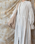 suzuki takayuki × ams, / cylinder tote bag (common oak / ベージュ)