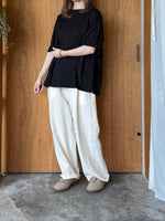 UNIVERSAL TISSU / コンパクトクールローレル天竺 BIGTシャツ（クロ）