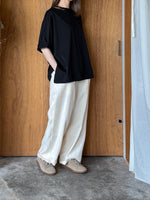 UNIVERSAL TISSU / コンパクトクールローレル天竺 BIGTシャツ（クロ）