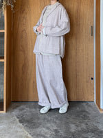 qiri / sashiko jacqurad pants (dusty pink)