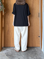 UNIVERSAL TISSU / コンパクトクールローレル天竺 BIGTシャツ（クロ）
