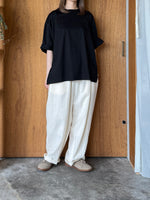 UNIVERSAL TISSU / コンパクトクールローレル天竺 BIGTシャツ（クロ）