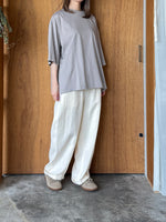 UNIVERSAL TISSU / コンパクトクールローレル天竺 BIGTシャツ（グレージュ）