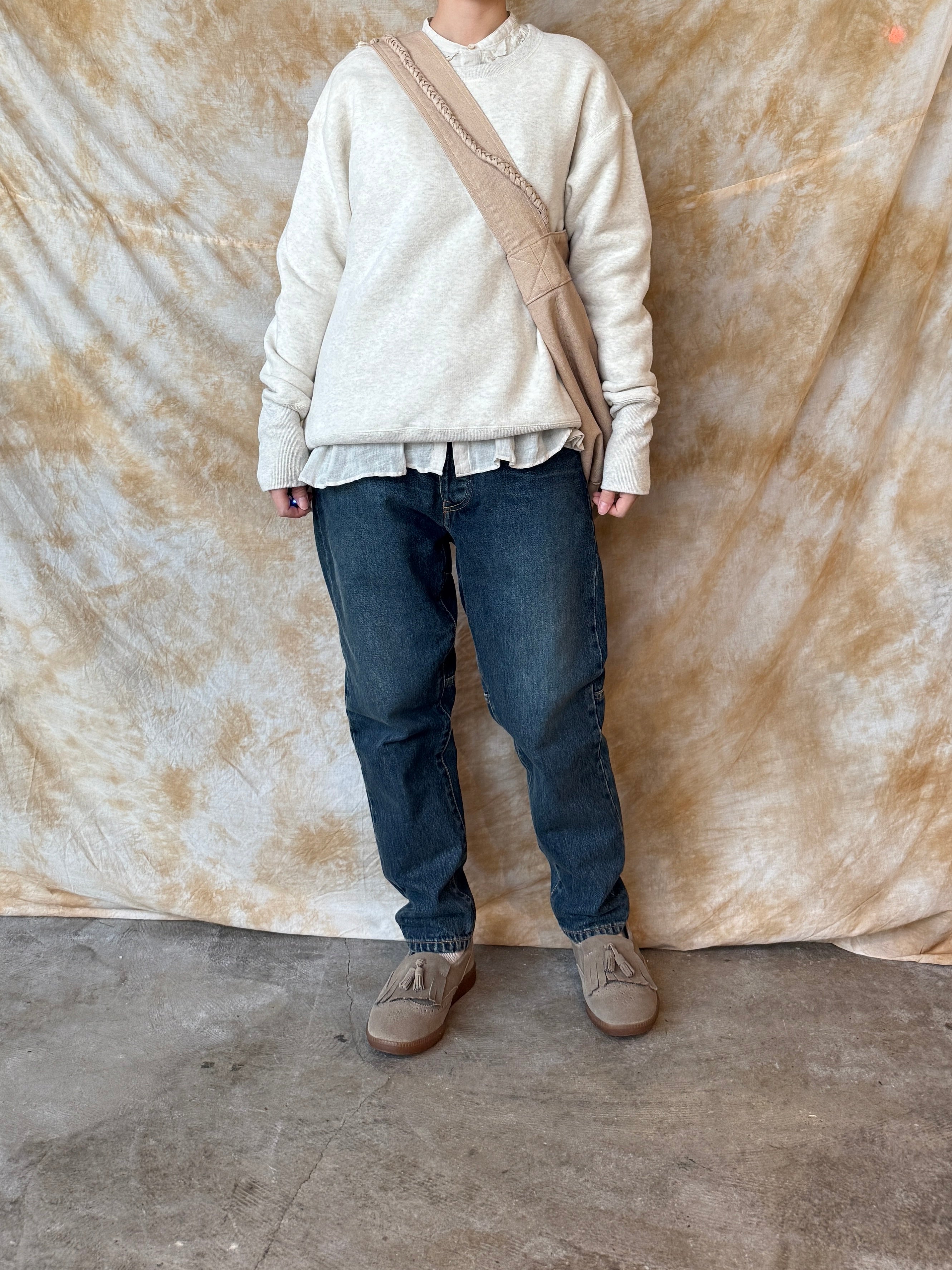 suzuki takayuki × ams, / cylinder tote bag (common oak / ベージュ)