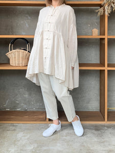 suzuki takayuki / chinese knot blouse（ivory）