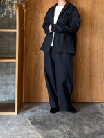 qiri / sashiko jacqurad jacket (black)