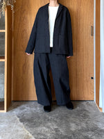 qiri / sashiko jacqurad jacket (black)