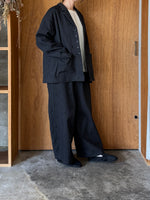 qiri / sashiko jacqurad jacket (black)