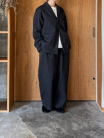 qiri / sashiko jacqurad jacket (black)