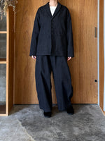 qiri / sashiko jacqurad jacket (black)