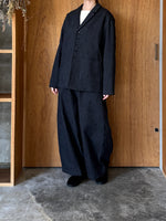 qiri / sashiko jacqurad jacket (black)