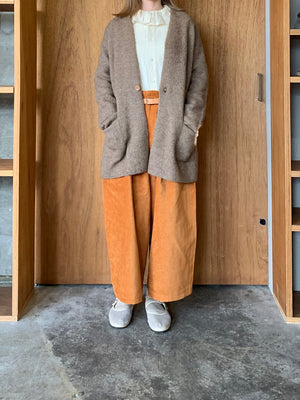 Vlas Blomme / Aerial Alpaca Wool セミロングカーディガン