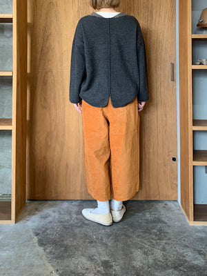 Vlas Blomme / cotton Linen Vintage Mole ツータックワイドパンツ