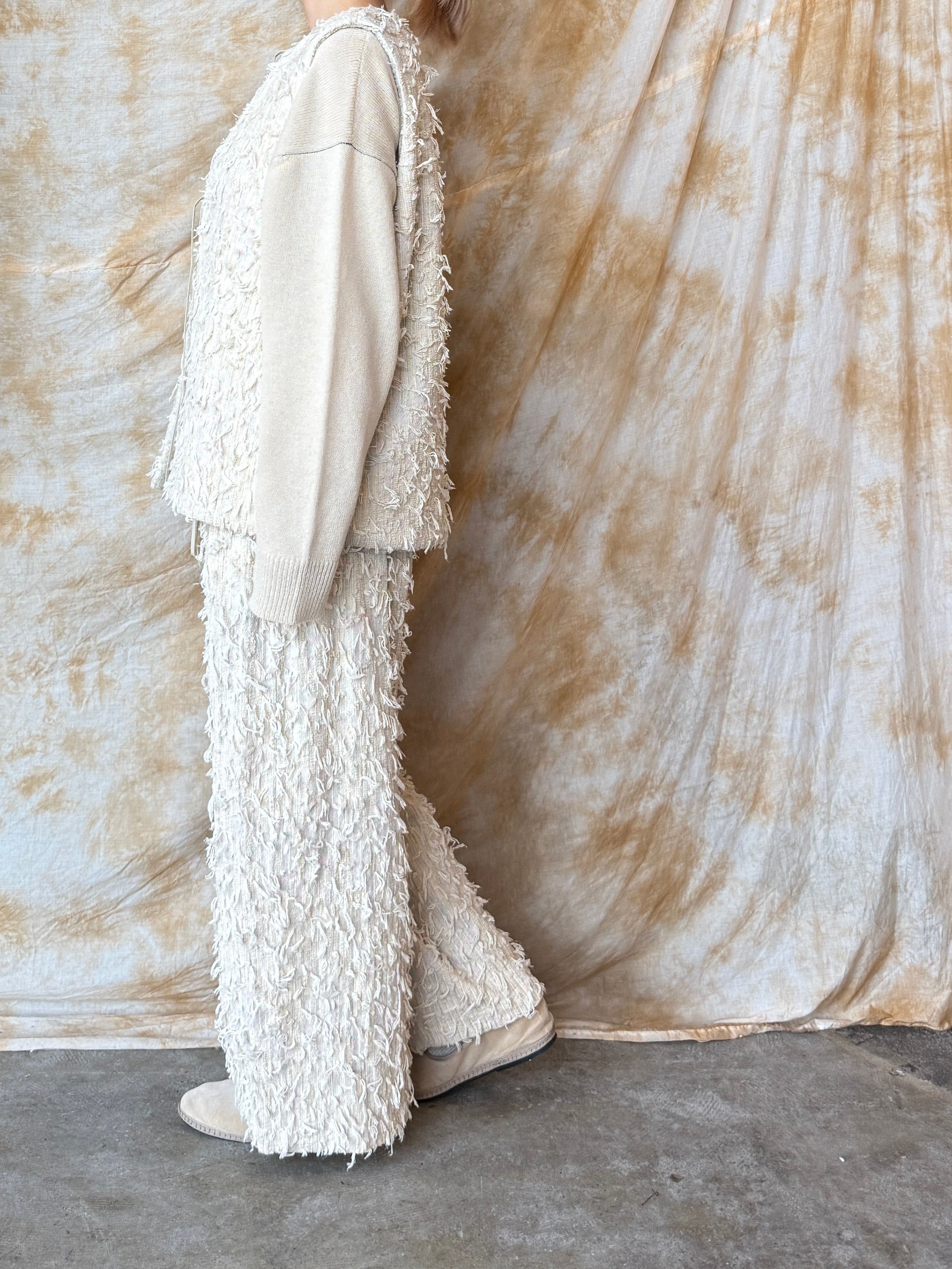 qiri / mineral reversible vest (ライベージュ)