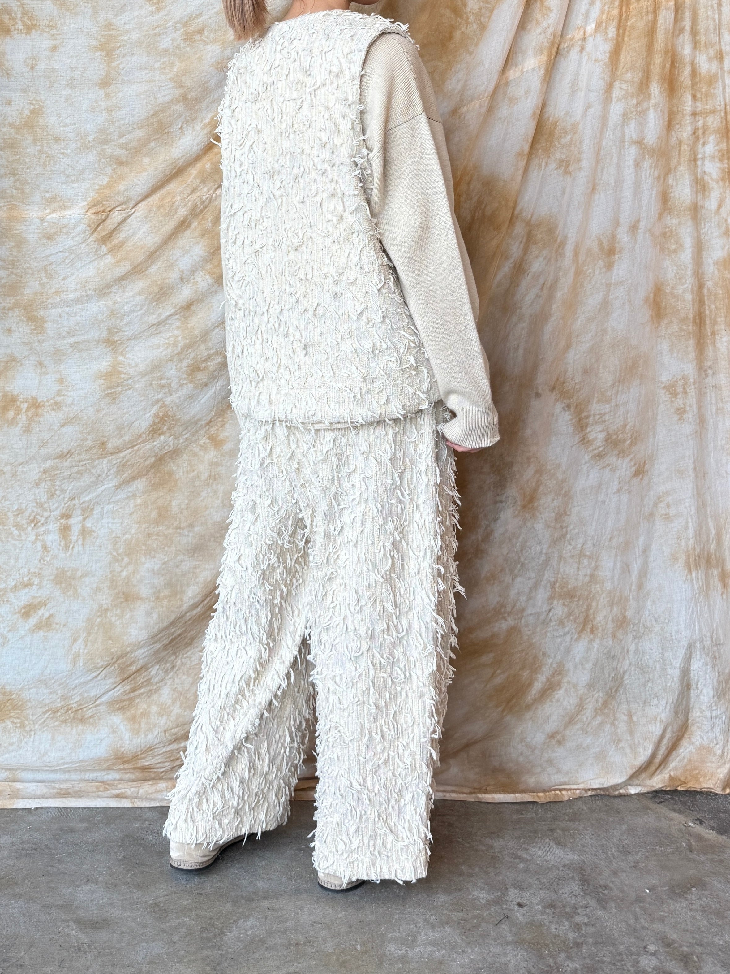 qiri / mineral reversible vest (ライベージュ)