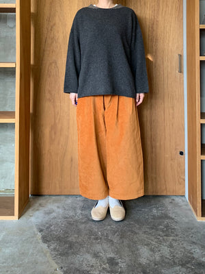 Vlas Blomme / cotton Linen Vintage Mole ツータックワイドパンツ