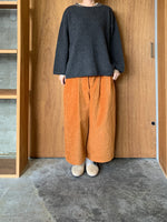 Vlas Blomme / cotton Linen Vintage Mole ツータックワイドパンツ