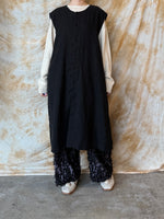 qiri / mineral gather wide pants (クロ)