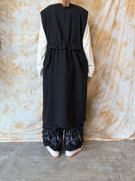 qiri / mineral gather wide pants (クロ)