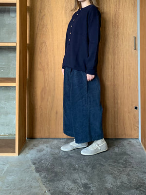 Vlas Blomme / French Merino Wool 前開きラップカーディガン
