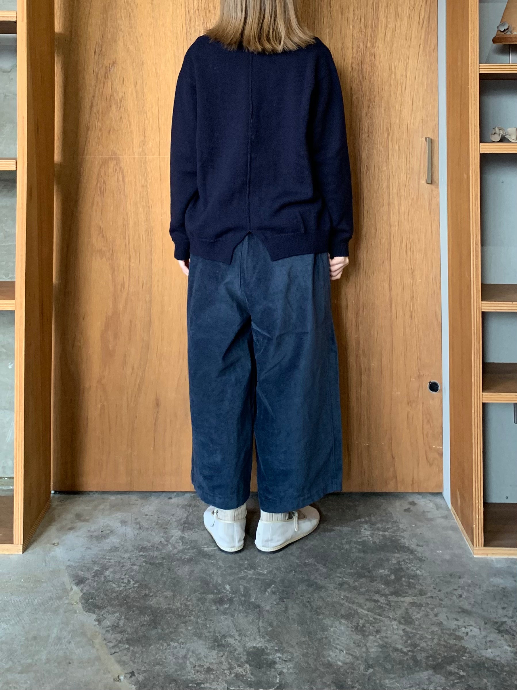 Vlas Blomme / French Merino Wool 前開きラップカーディガン