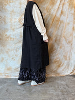 qiri / mineral gather wide pants (クロ)